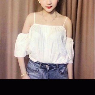 Áo thun dây bẹt vai