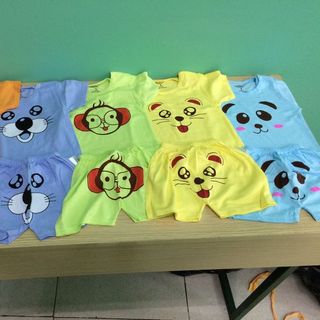 Bộ cotton cho bé từ dưới 18kg hàng việt nam
