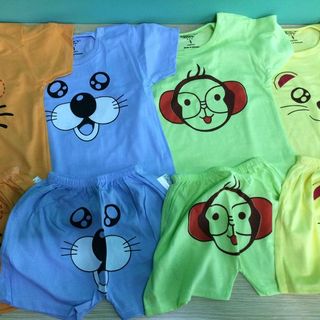 Bộ cotton cho bé từ dưới 18kg hàng việt nam