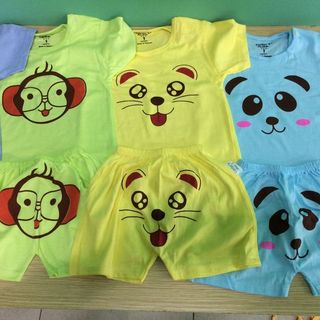 Bộ cotton cho bé từ dưới 18kg hàng việt nam