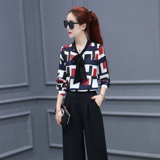 Set bộ thời trang cột nơ