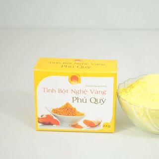 Hộp tinh bột nghệ vàng phủ quỳ 200g