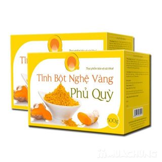 Tinh bột nghệ vàng phủ quỳ hộp 500g