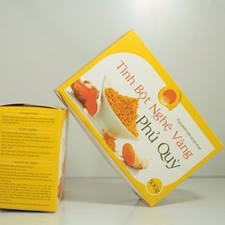 Hộp tinh bột nghệ vàng phủ quỳ 100g