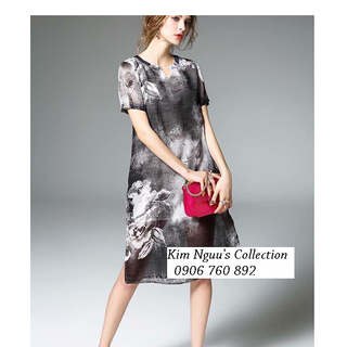 Đầm voan cổ giot nước