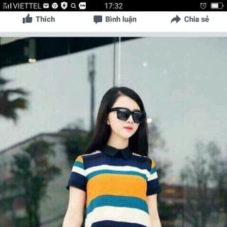 Đầm kẻ suông sang chảnh