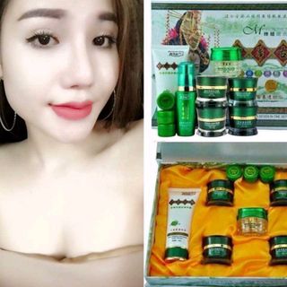 Bộ kem hoàng cung xanh 7in1 dùng cho da mụn và nám