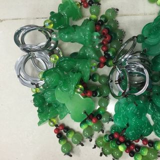 Móc khóa phật xanh