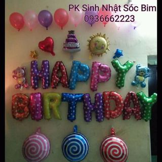Phụ kiện sinh nhật sóc bim