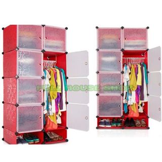 Tủ nhựa lắp ghép sáng tạo đa năng 8 ô 2 ô giầy