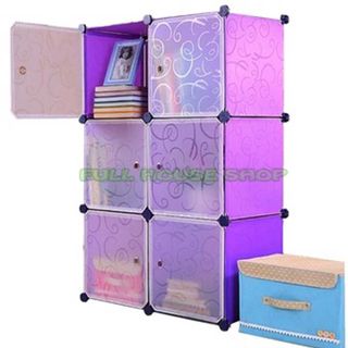 Tủ nhựa lắp ghép đa năng 6 ô