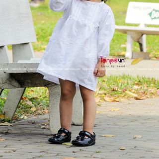 Đầm xòe tay dài cho bé