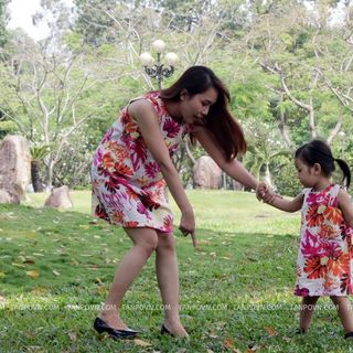 Đầm dáng suông cho mẹ và bé