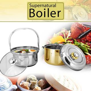 Nồi ủ Supernatuarl Boiler 56L vàng đồngThailand tặng kèm túi du lịch xếp gọn kity xanh giá sỉ