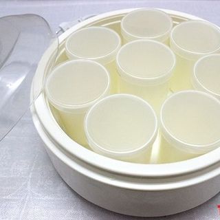 Máy làm sữa chua chefman cm301n 8 cốc nhựa tặng kèm 8 cốc