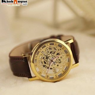 Đồng hồ gải cơ dây da