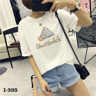 I-385 áo thun tay lỡ shuttledick