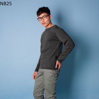 Nb25 áo thun nam tay dài xám đen giá sỉ