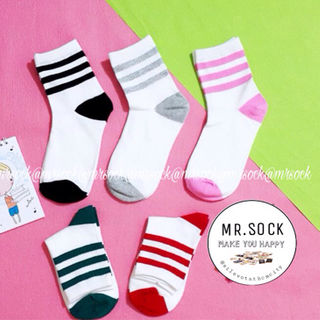 Vớ cổ cao ba sọc nhỏ