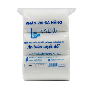 Khăn vải khô đa năng likado - cuộn nhỏ - 4 cuộn/gói