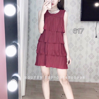 Đầm xếp tầng