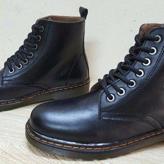 Giày Đốc cao cổ da bò trơn nguyên tấm mã 355