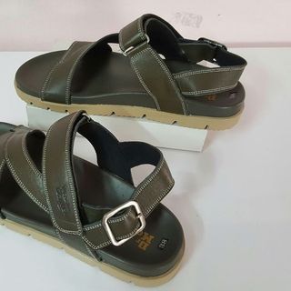 Dép đốc da bò quai chéo