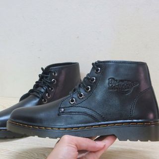 Giày đốc cổ lửng da bò trơn nguyên tấm