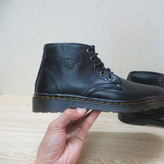 Giày đốc cổ lửng da bò trơn nguyên tấm