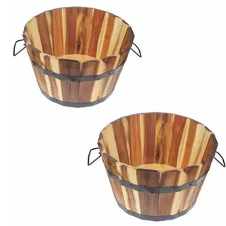 Chậu gỗ trồng cây hình tròn vuông oval chữ nhật