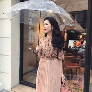 Đầm hoa phối lưới