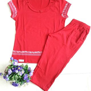 Bộ cotton 4 chiều lửng