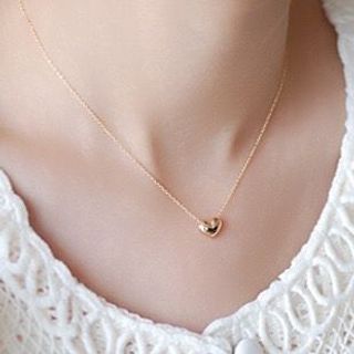 Dây chuyền trái tim mạ vàng