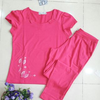 Bộ cotton 4 chiều quần dài tay ngắn