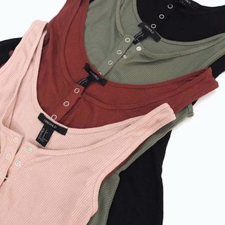 Đầm thun f21 nút ngực