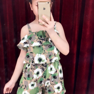 Jumpsuit bèo ngực