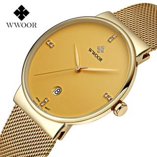 Đồng hồ wwoor 8018 máy mỏng