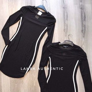 Đầm body đen phối lưới