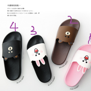 Dép thỏ cony và gấu brown