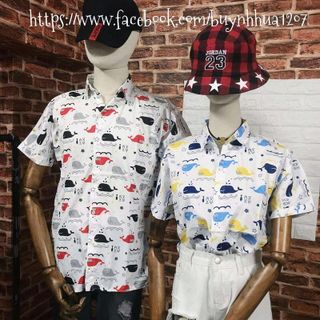 ÁO SƠ MI HỌA TIẾT UNISEX