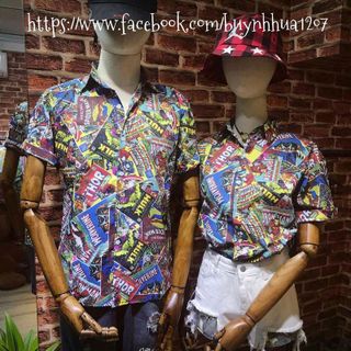 ÁO SƠ MI HỌA TIẾT UNISEX