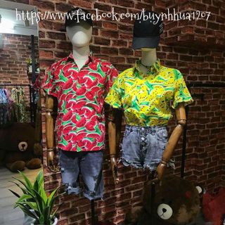 ÁO SƠ MI HỌA TIẾT UNISEX
