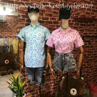 ÁO SƠ MI HỌA TIẾT UNISEX