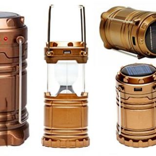 Đèn bão pin năng lượng mặt trời hai đèn tích hợp pin siêu sáng