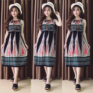 Váy maxi thổ cẩm