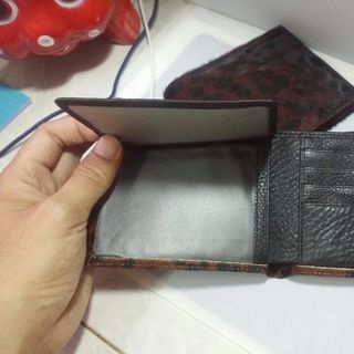 Thanh Lý Lô Ví Da Bò Nguyên lông Hình Báo Đốm độc Lạ