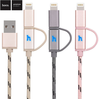 Cáp sạc hoco 2 đầu UHPL20