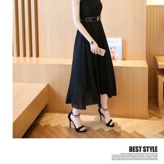 Đầm vintage phối ren