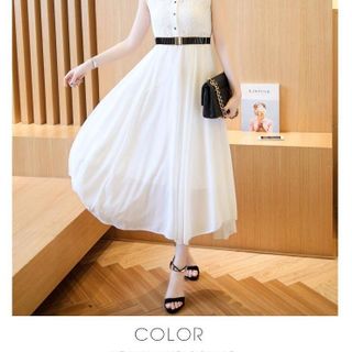 Đầm vintage phối ren