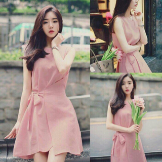 đầm xoè sn cột eo